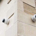 A CCTV installation in Edinburgh City Scotland UK